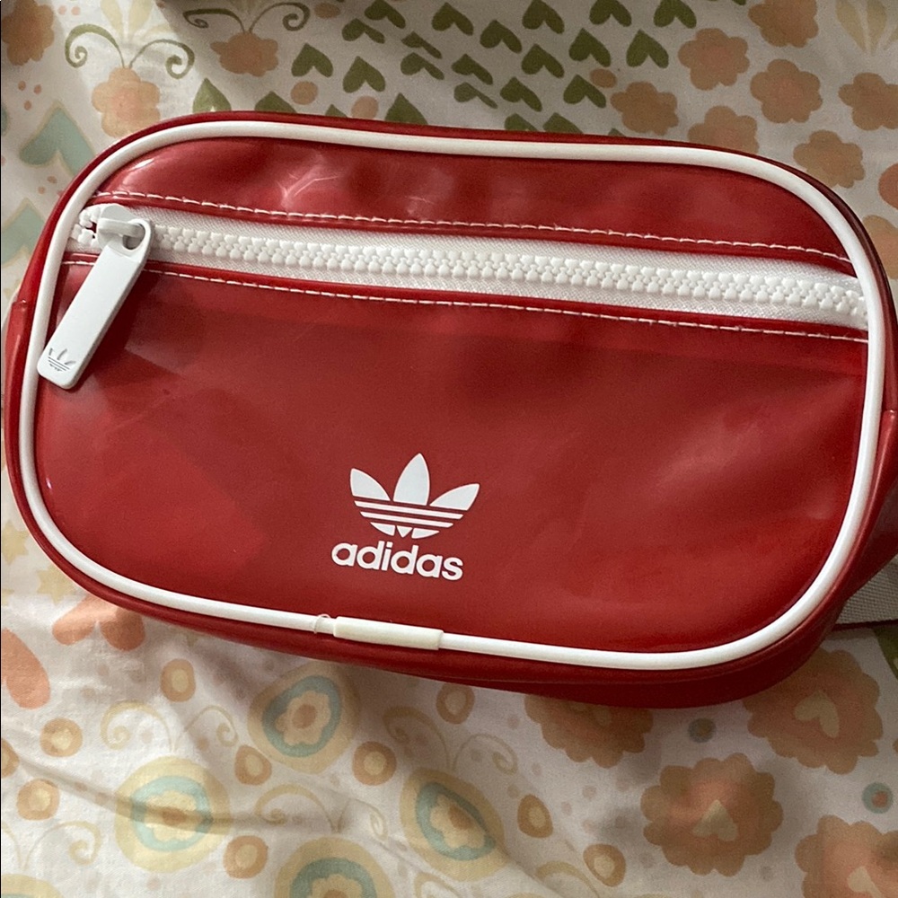 Adidas Red and White Women's Bag